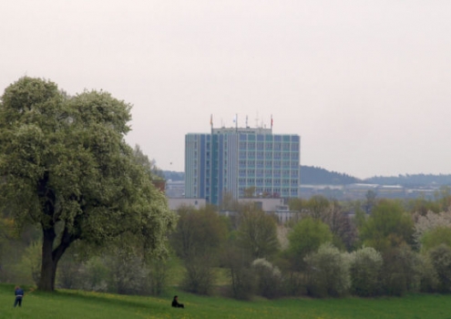 Die Untere Au in Wendelhöfen mit Blick auf die Stadt Bayreuth. Foto: Stephan Müller