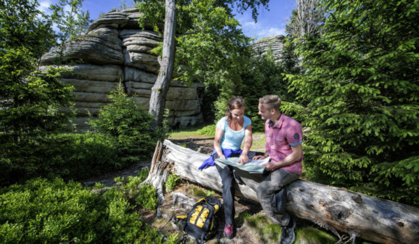 Rudolfstein: Wandern im Fichtelgebirge, Quelle: Tourismuszentrale Fichtelgebirge/F. Trikowski