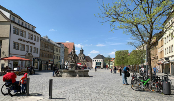 Die Maximilianstraße in Bayreuth. Symbolfoto: Katharina Adler