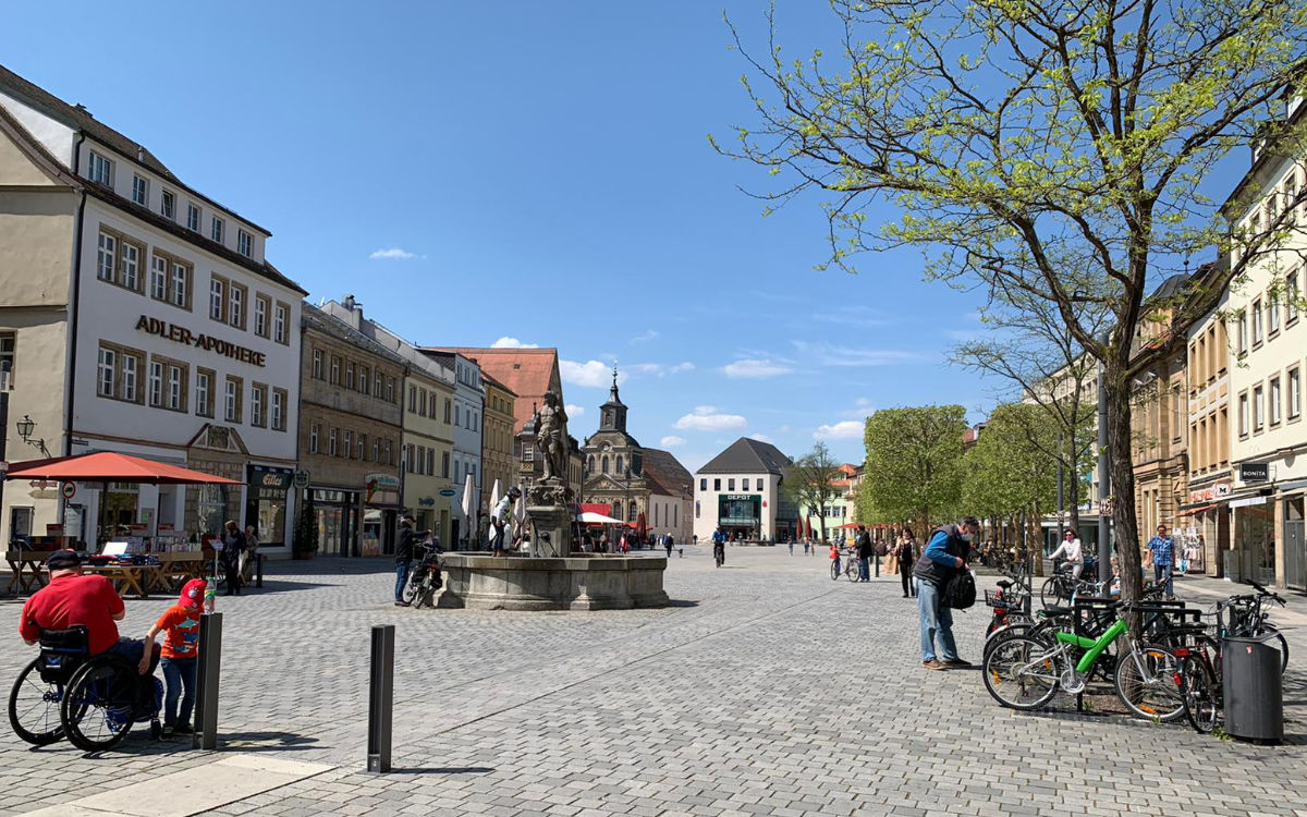 Die Maximilianstraße in Bayreuth. Symbolfoto: Katharina Adler