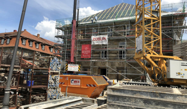 Beim Friedrichsforum in Bayreuth wird noch gebaut. Foto: Ricarda Schoop