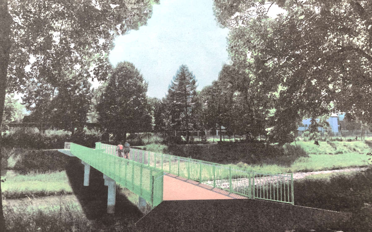 So soll die neue Brücke am Sportpark aussehen. Foto: Stadt Bayreuth