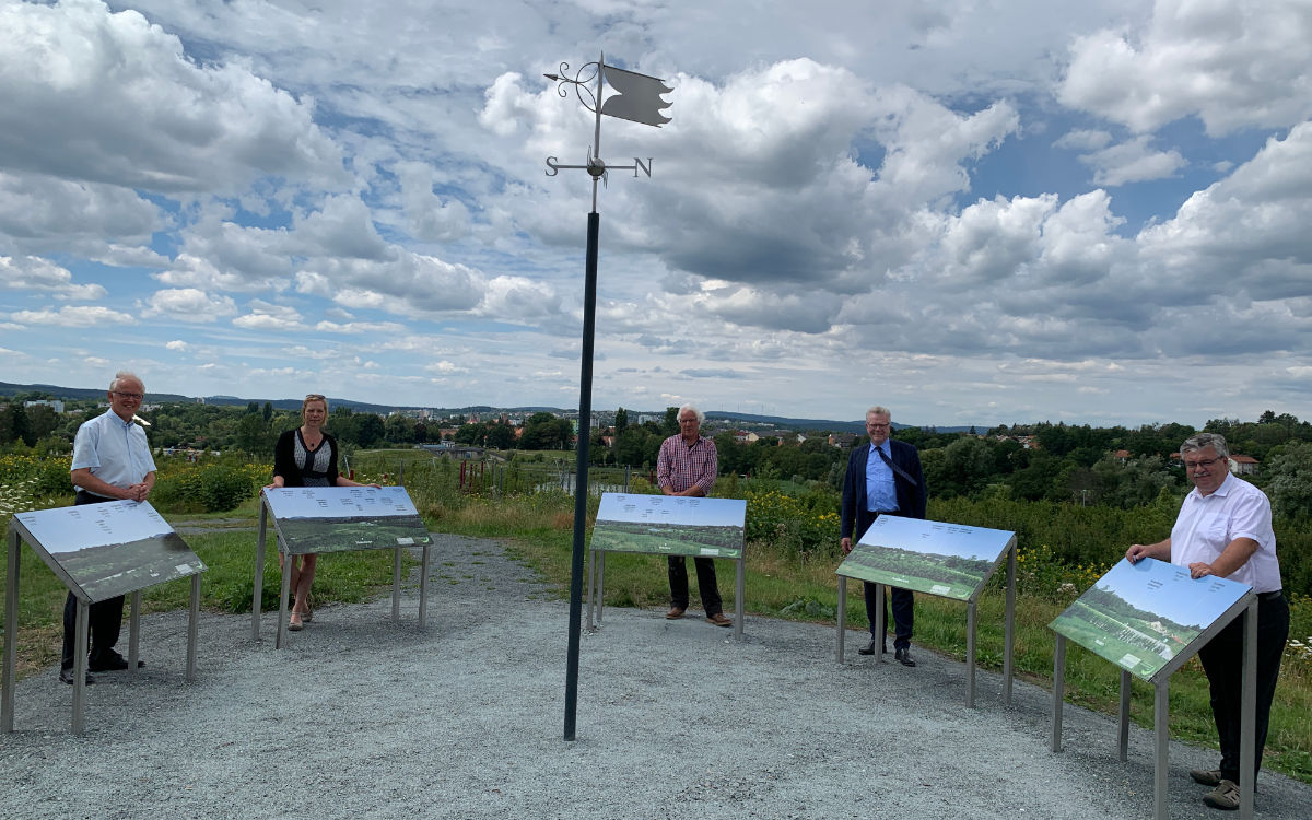 Das ist der Aussichtspunkt im ehemaligen Bayreuther Landesgartenschaugelände. Foto: Katharina Adler