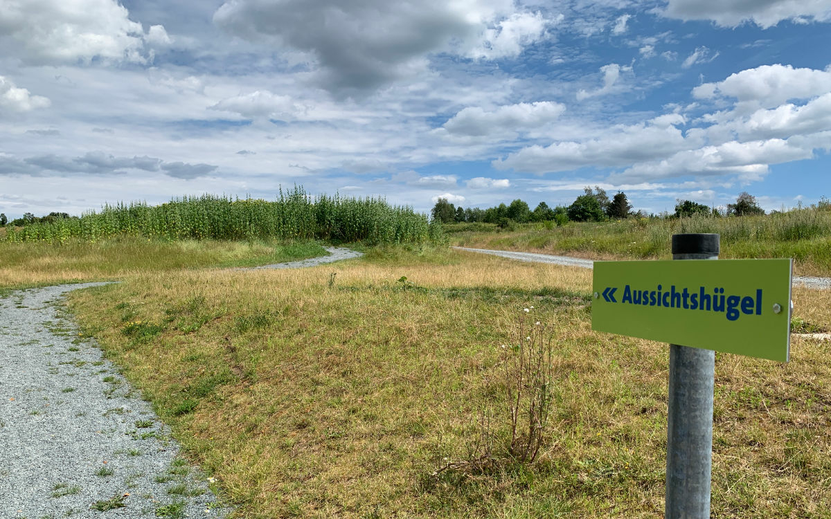 Hier geht's zum neuen Aussichtspunkt in Bayreuth. Foto: Katharina Adler