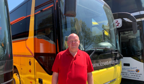 Marcus Losert ist Busunternehmer in Bayreuth. Foto: Katharina Adler