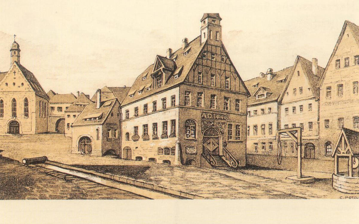Das Alte Rathaus in Bayreuth fiel 1621 einem Stadtbrand zum Opfer. Repro: Stephan Müller