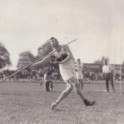 September 1929: Gottfried Weimann bei einem Leichtathletik-Wettbewerb in Basel. Foto: Archiv Stephan Müller / Familie Weimann