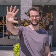 Bayreuths 2. Bürgermeister Andreas Zippel so, wie ihn nur die wenigsten kennen. Das bt hat ihm auch politisch auf den Zahn gefühlt. Foto: Tom Grünbauer, GMK