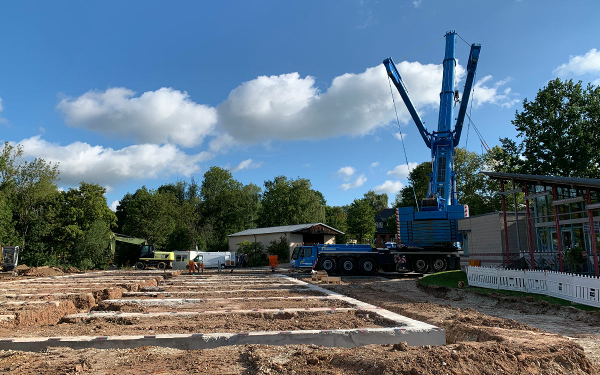 Der Modulbau am BKH Bayreuth soll auf diesem Gelände entstehen. Foto: Katharina Adler