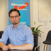 Die Bayreuther AfD schickt Tobias Peterka im Wahlkreis 237 als Direktkandidat ins Rennen. Foto: AfD