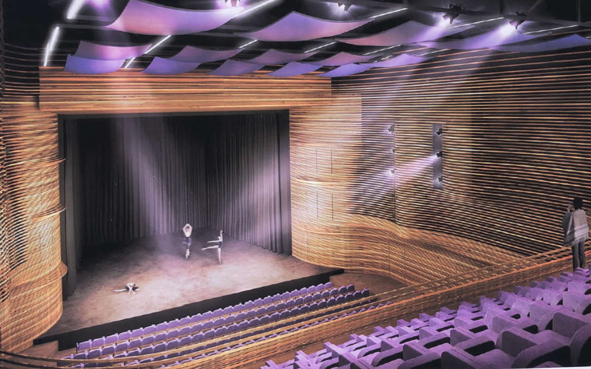 So soll der Große Saal im Friedrichsforum aussehen. Grafik: Stadt Bayreuth