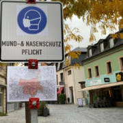 Maskenpflicht an öffentlichen Plätzen in Bayreuth. Symbolfoto: Katharina Adler