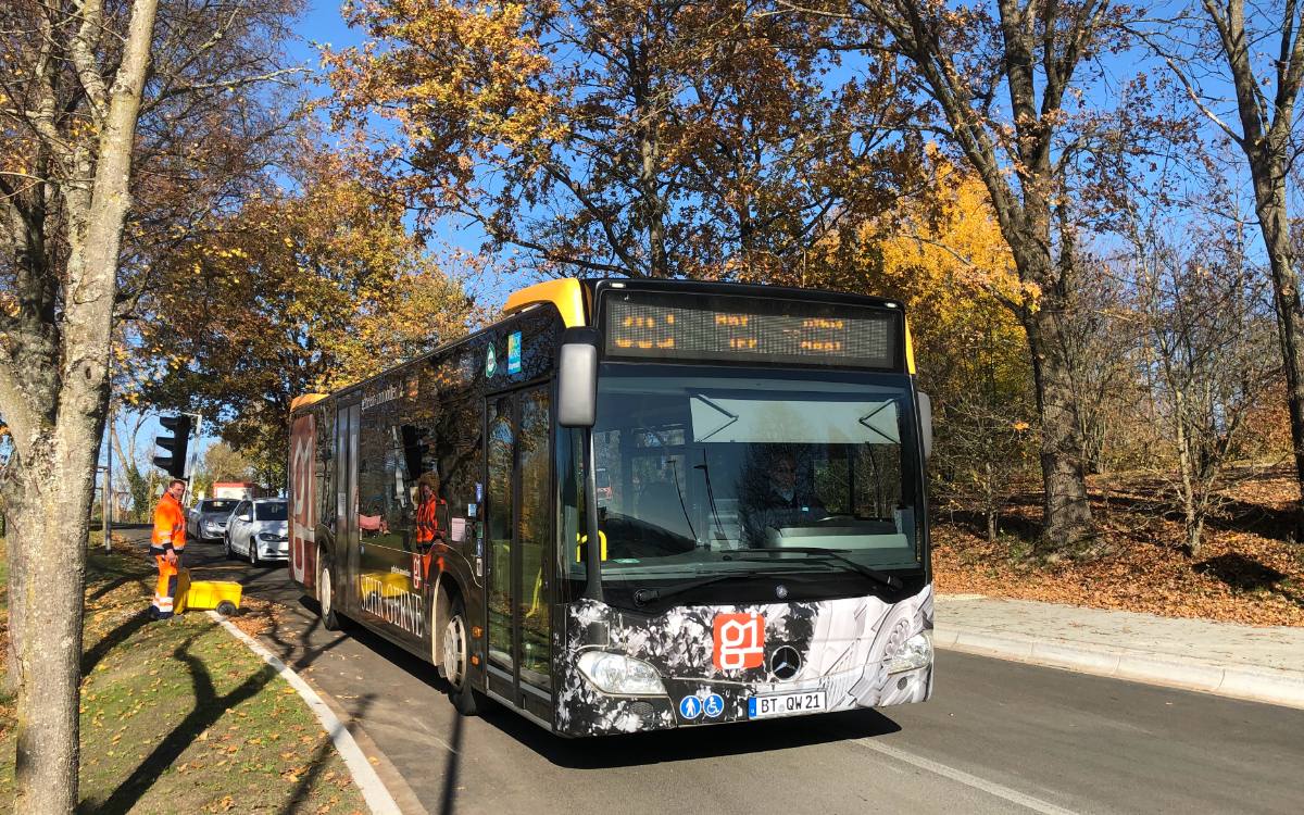 Am Donnerstag (5.11.2020) ist der Kreisverkehr Königsallee / Ochsenhut / Eremitenhofstraße für den Verkehr freigegeben worden. Foto: Raphael Weiß