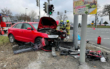 Unfall auf der B303 bei Wirsberg. Die Straße ist komplett gesperrt. Foto: News5/Fricke