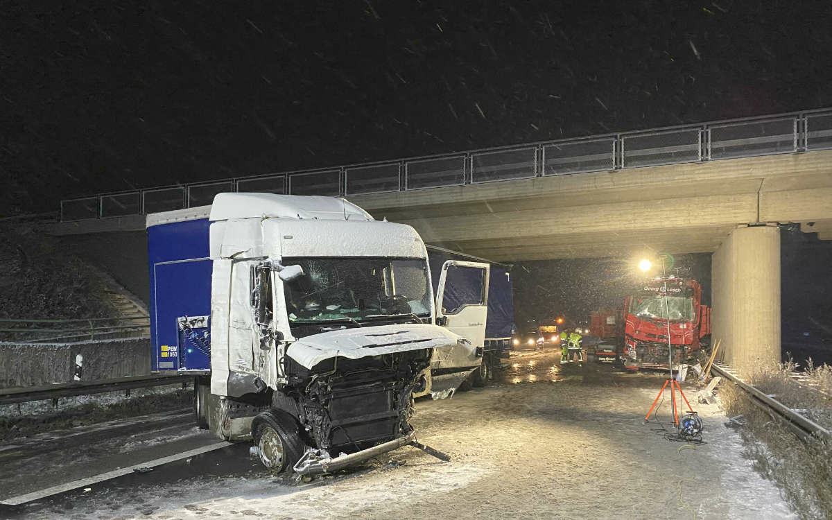 Unfall auf der A73 im Kreis Bamberg. Foto: News5/Merzbach