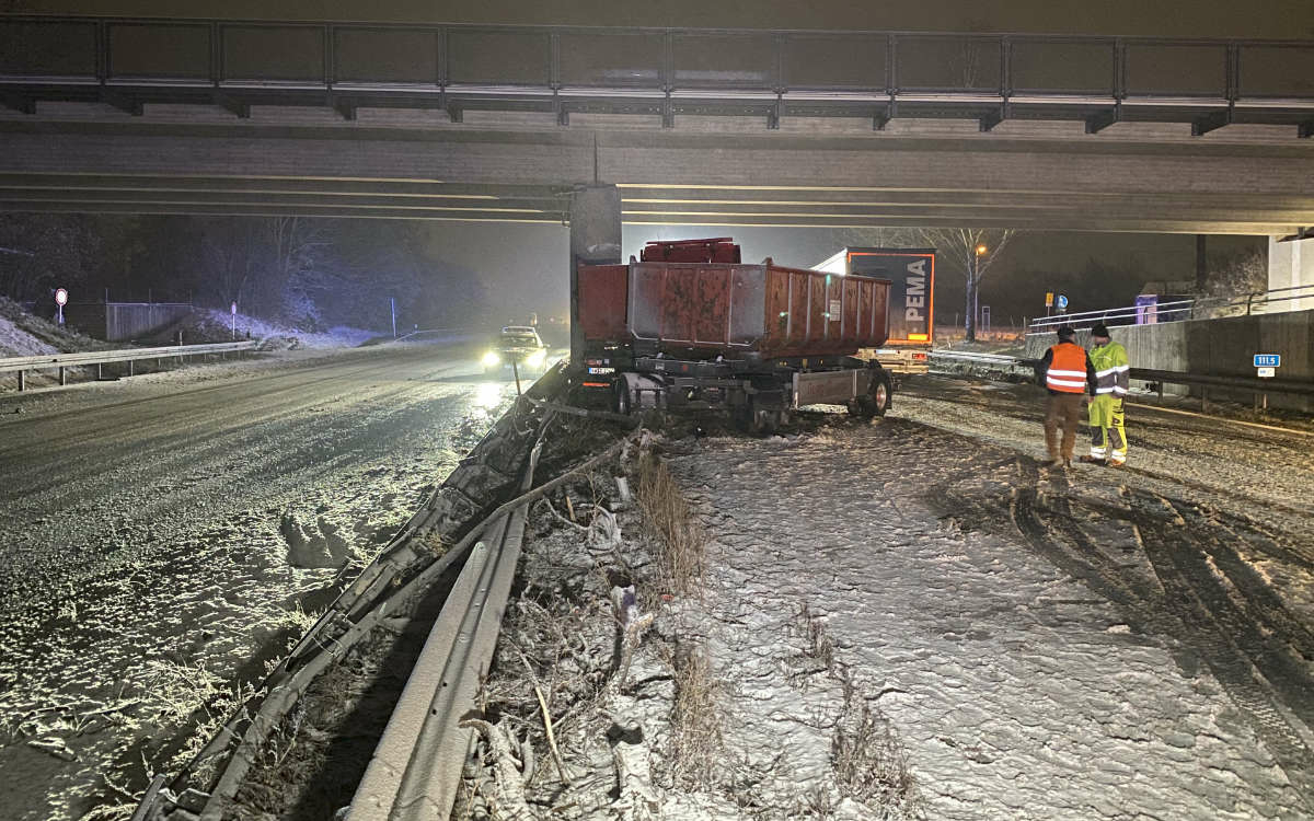 Unfall auf der A73 im Kreis Bamberg. Foto: News5/Merzbach