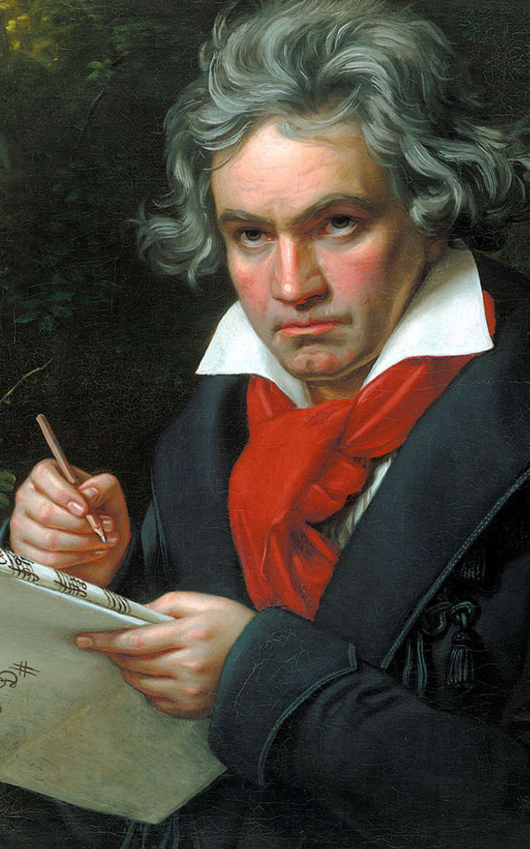 Ludwig van Beethoven. Gemälde von Joseph Karl Stieler um 1820. Foto: Archiv Bernd Mayer.