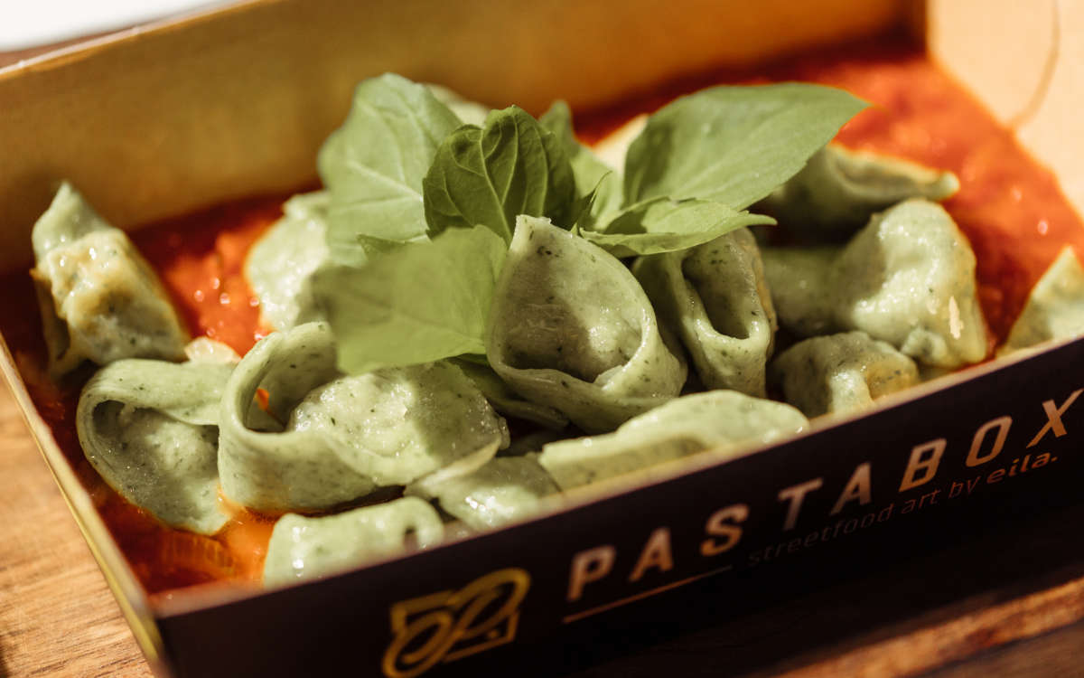 So sieht die leckere Pasta der Pastabox in Bayreuth aus. Foto: Pastabox by eila