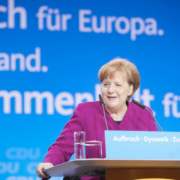 Bundeskanzlerin Angela Merkel meldet sich nach dem Impfgipfel in einer Pressekonferenz. Archivfoto: CDU/Laurence Chaperon