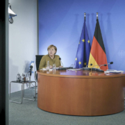 Bundeskanzlerin Angela Merkel verkündet die Ergebnisse der Ministerpräsidentenkonferenz. Archivfoto: Bundesregierung / Jesco Denzel