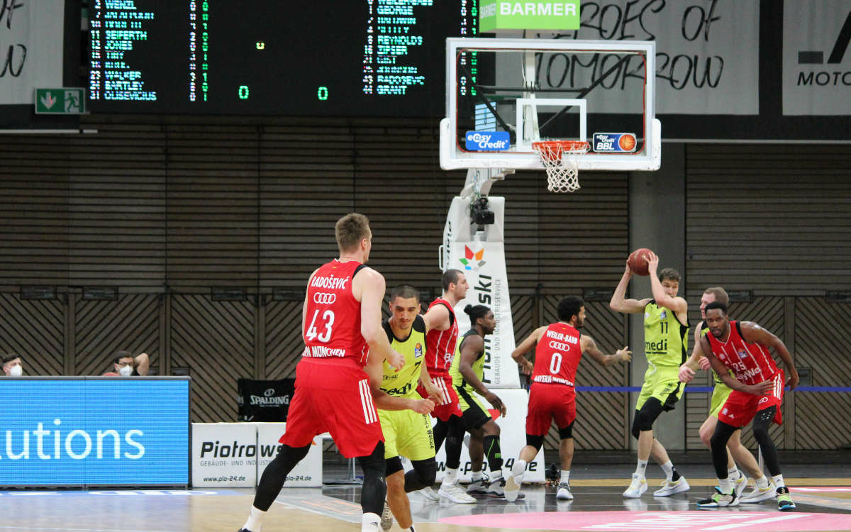 medi bayreuth besteht mit Leidenschaft und Kampf gegen die Telekom Baskets Bonn. Archivfoto: Katharina Adler