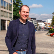 Tim Pargent, Mitglied des Bayerischen Landtags aus Bayreuth, attestiert der Kanzlerkandidatin Annalena Baerbock einen „klaren politischen Kompass“. Foto: Hans-Jürgen Herrmann