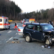 Unfall auf der Bundesstraße bei Kulmbach. Foto: Raphael Weiß