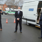 Mit digitalem Forensik-Labor mobil gegen Krimininelle: Am Freitag (19.3.2021) hat das Polizeipräsidium Oberfranken Deutschlands bisher einzigstes Fahrzeug dieser Art vorgestellt. Foto: Raphael Weiß