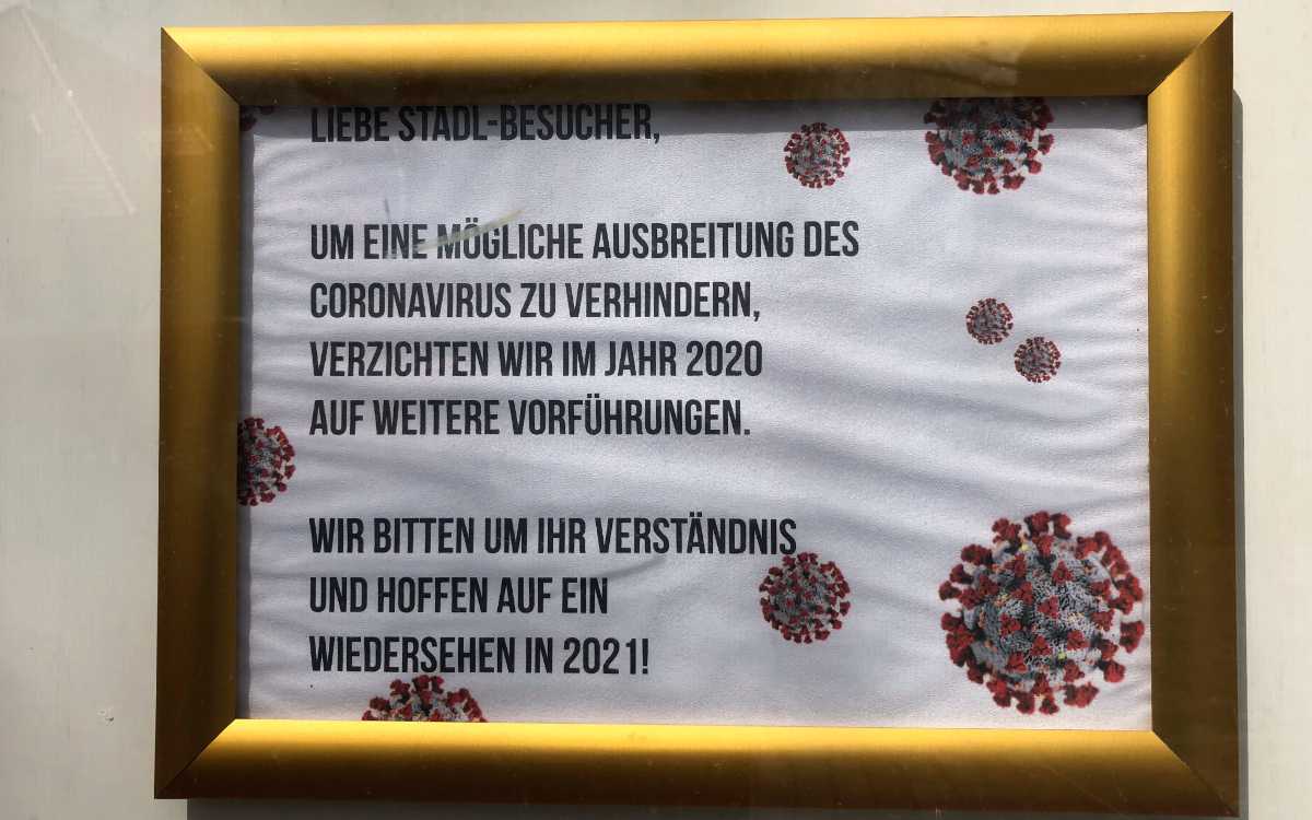 Brandenburger Kulturstadl in Bayreuth: „Hoffen auf ein Wiedersehen in 2021“. Bild: Jürgen Lenkeit