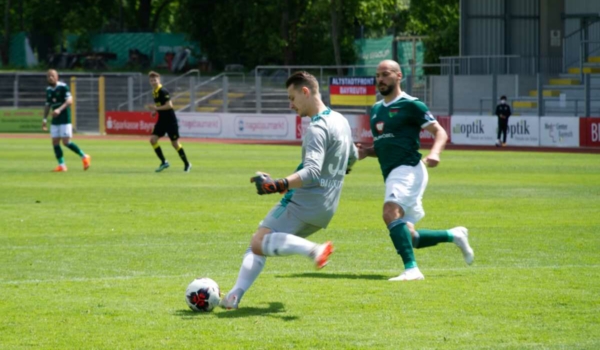 Die SpVgg Bayreuth spielte am 29. Mai 2021 gegen den FC Schweinfurt 05. Bild: Jürgen Lenkeit