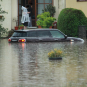 Bindlach wurde von dem Unwetter am Samstag hartgetroffen. Foto: NEWS5/Holzheimer