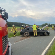 Schwerer Unfall im Kreis Bayreuth. Foto: NEWS5/Holzheimer