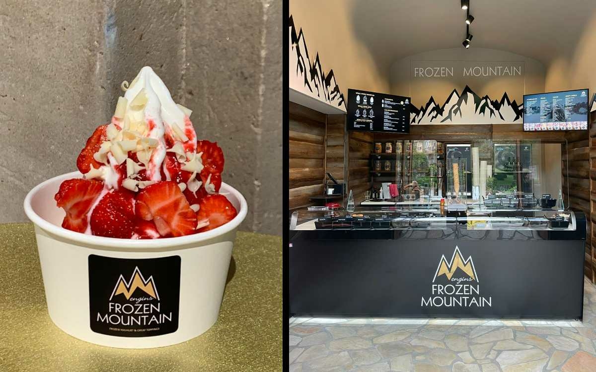 Frozen Joghurt in Bayreuth gibt es jetzt neu im Frozen Mountain in der Opernstraße. Fotos: Privat (Montage: Redaktion)