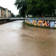 Aktuell gibt es für Bayreuth Stadt und Landkreis Warnungen wegen Hochwasser. Archivfoto: Jürgen Lenkeit