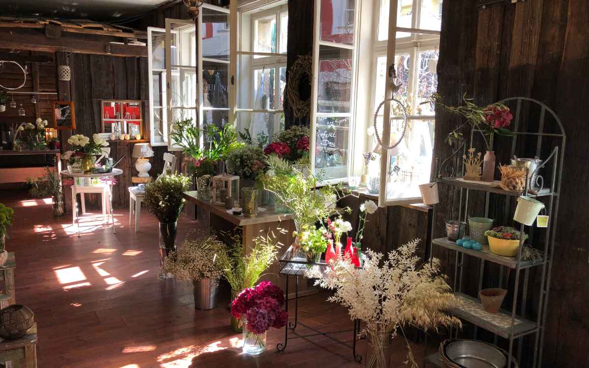 Die aktuelle Inneneinrichtung im Laden "Blumen und Kreatives". Bild: Michael Kind