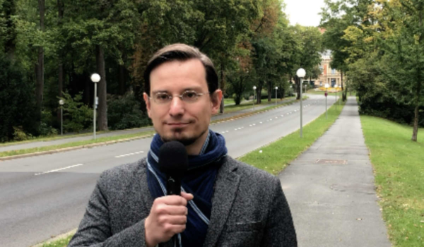 Tobias Peterka (AfD): Er tritt bei der Bundestagswahl in Bayreuth an. Bild: Jürgen Lenkeit