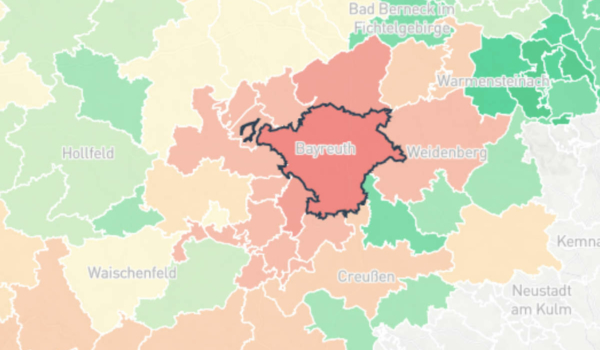 Die Wohnungspreise in Bayreuth Stadt und Landkreis sind deutlich angestiegen. Foto: immowelt.de / Screenshot