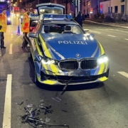 Ein Fahranfänger in Oberfranken kollidierte am Donnerstagabend, 17. Januar 2022, mit einem Streifenwagen. Foto: NEWS5/Fricke