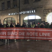 In Bayreuth fand am 21. Februar 2022 wieder eine Corona-Demo statt. Bild: Michael Kind