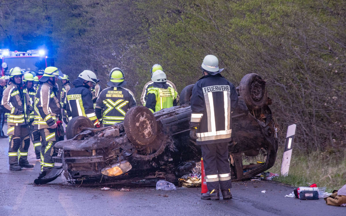 Schwerer Unfall im Kreis Bamberg. Foto: Merzbach / News5