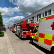 In den Markgrafenhallen in Bayreuth wurde Mittwochmittag (25. Mai 2022) ein Brand gemeldet. Bild: Redaktion