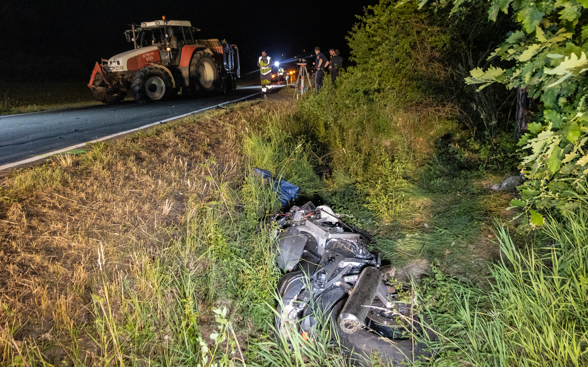 Ein tragisches Ende nahm eine Motorradausfahrt am Donnerstagabend (17.06.2022) in der fränkischen Schweiz. Foto: NEWS5/Merzbach